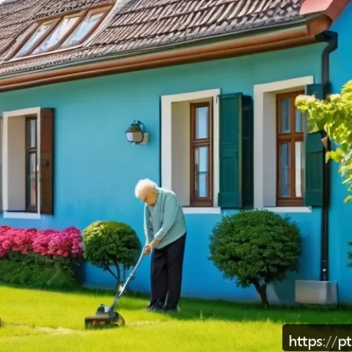 오스트리아의 특이한 법률 - A peaceful Austrian residential street scene during quiet hours between 1 pm and 3 pm, showing neigh...